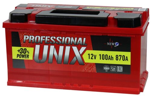 Аккумулятор 6СТ-100 UNIX Professional о/п 870А