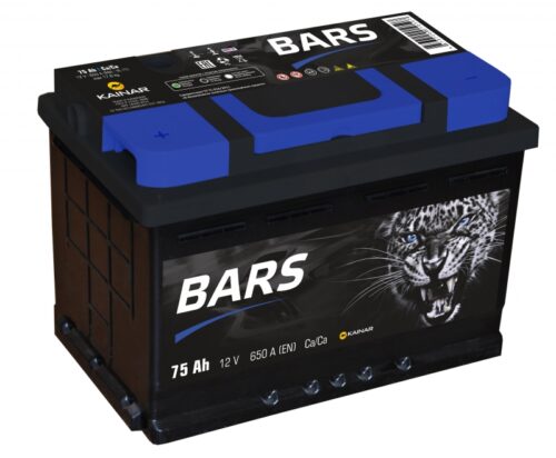 Аккумулятор 6СТ-75 BARS п/п 650А