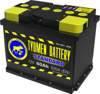 Аккумулятор 6СТ-60 ТЮМЕНЬ STANDARD п/п 550А