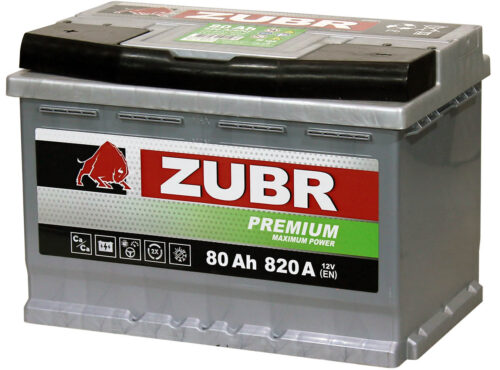 Аккумулятор 6СТ-80 Zubr Premium п/п 820A