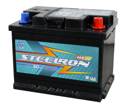 Аккумулятор 6СТ-60 Steelron NEW о.п.