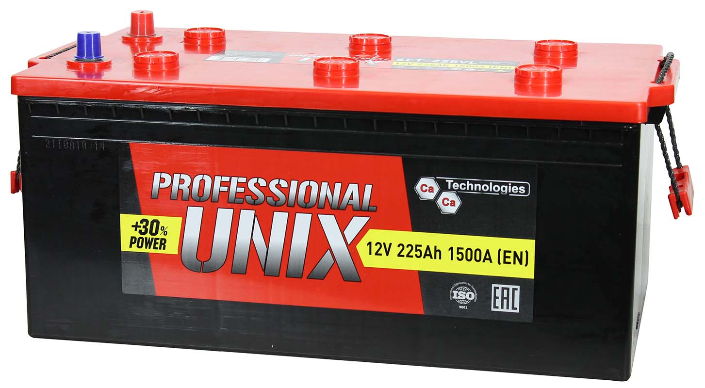 Аккумулятор 6СТ-225 UNIX Professional инавто 1500А