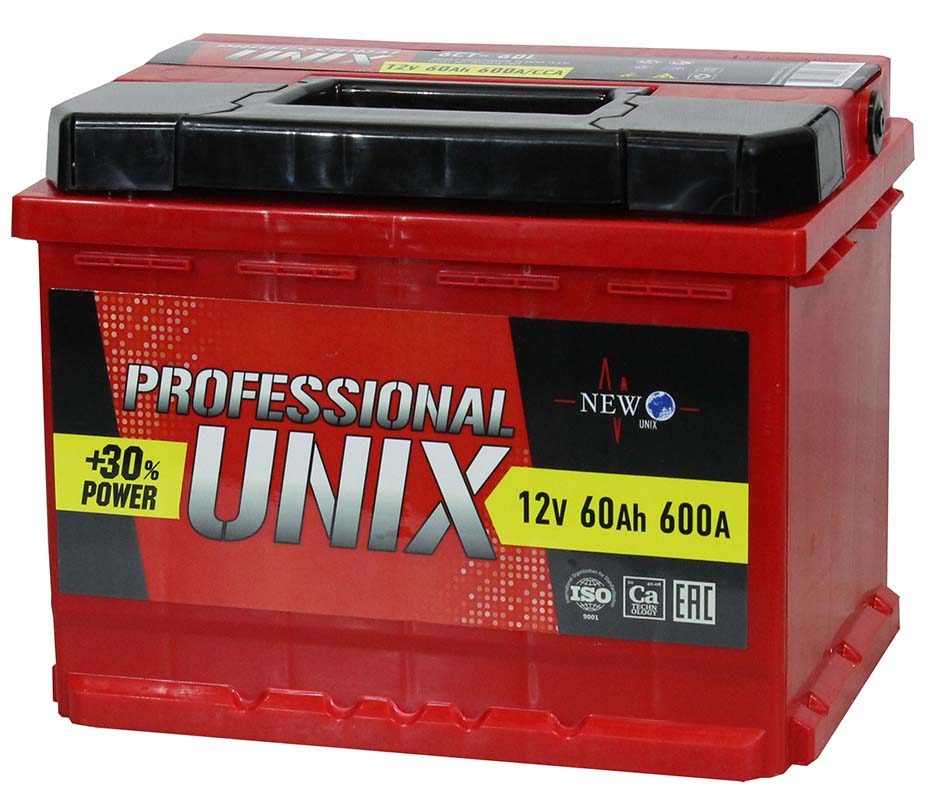 Аккумулятор 6СТ-60 UNIX Professional о/п 600А