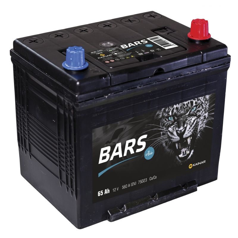 Аккумулятор 6СТ-65 BARS Asia 75D23L о/п 600А