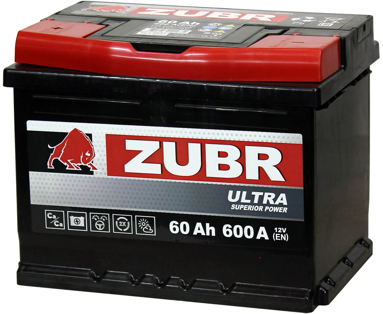 Аккумулятор 6СТ-60 Zubr Ultra о/п 600А