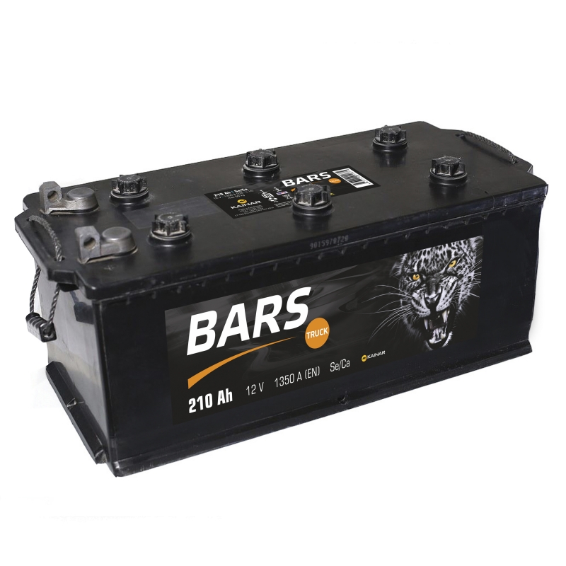 Аккумулятор 6СТ-210 BARS рос/болт 1350А