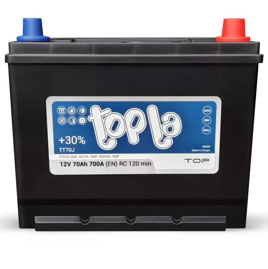 Аккумулятор 6СТ-70 TOPLA TOP Asia о/п 700А