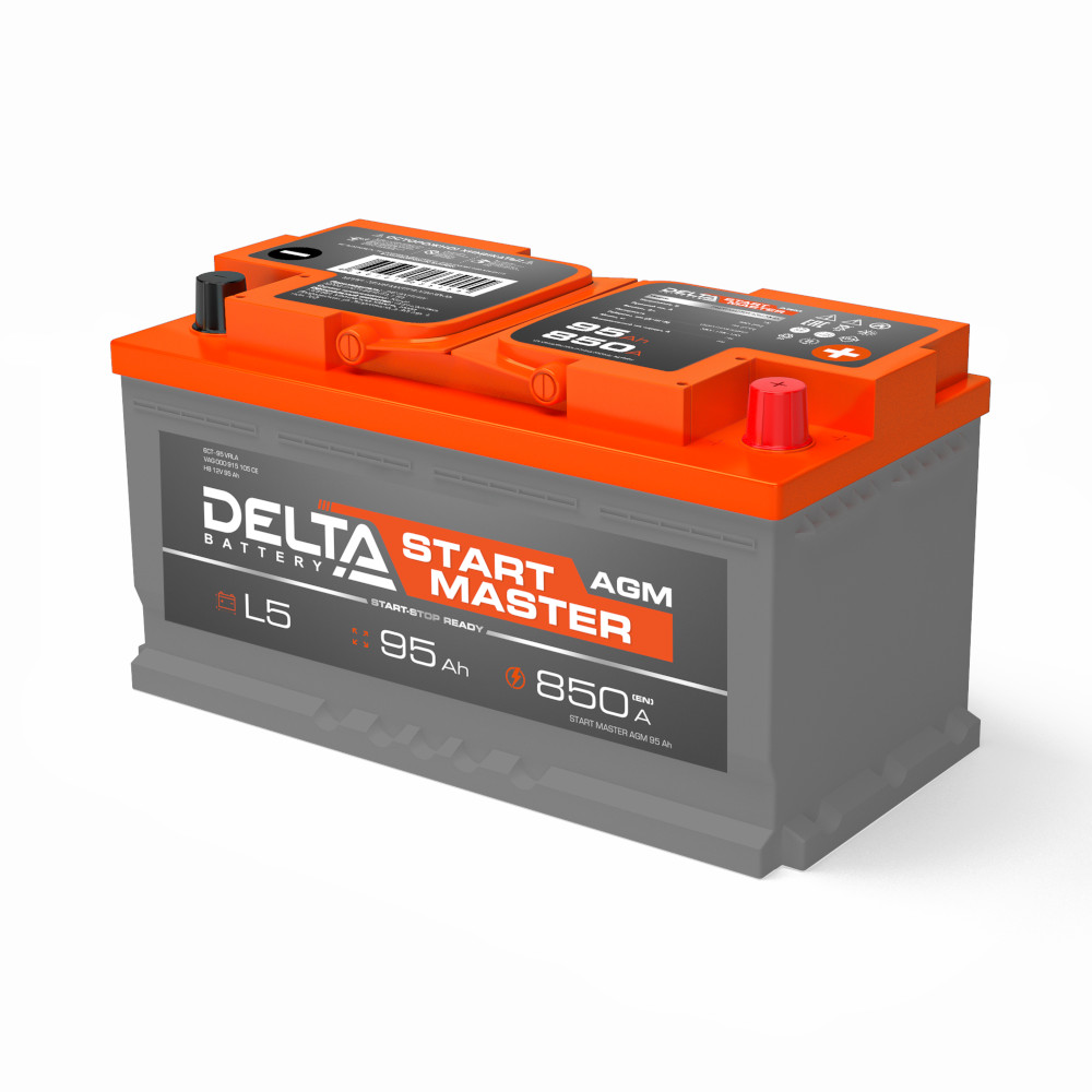 Аккумулятор 6СТ-95 DELTA AGM 850А — изображение 2